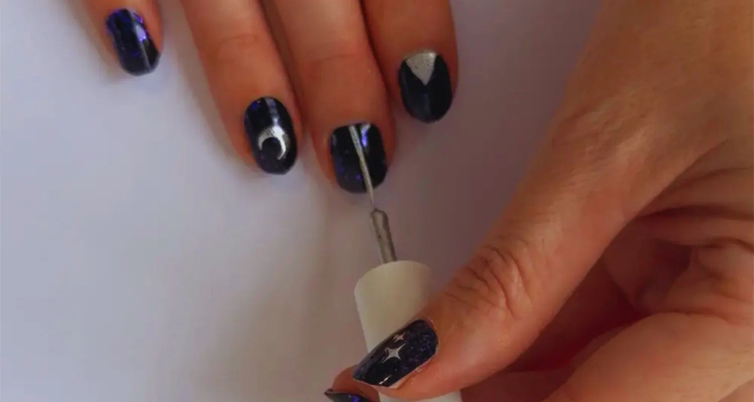 Violet Moonlight: A Step-by-Step Festival Nail Art Look