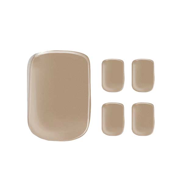 Semi-cured Gel Nail Wraps - Oat Latte Toes image 0