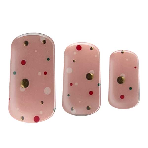 Semi-cured Gel Nail Wraps - Jingle Dots image 0
