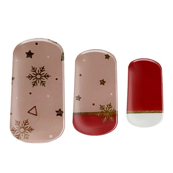 Semi-cured gel nail wraps in Christmas Cheer, product shot