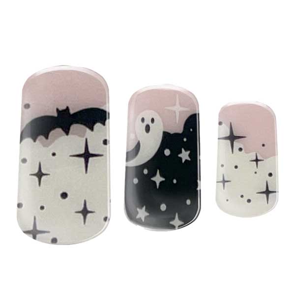 Semi-cured gel nail wraps in Halloween Glow, product shot
