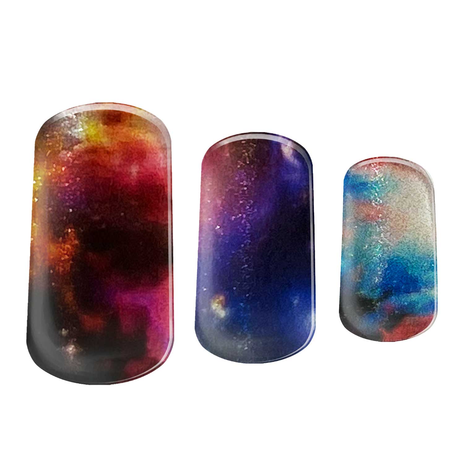 Semi-cured Gel Nail Wraps - Cosmic Chic image 0