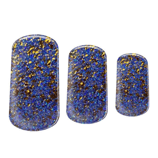 Semi-cured Gel Nail Wraps - Grape Glitter
