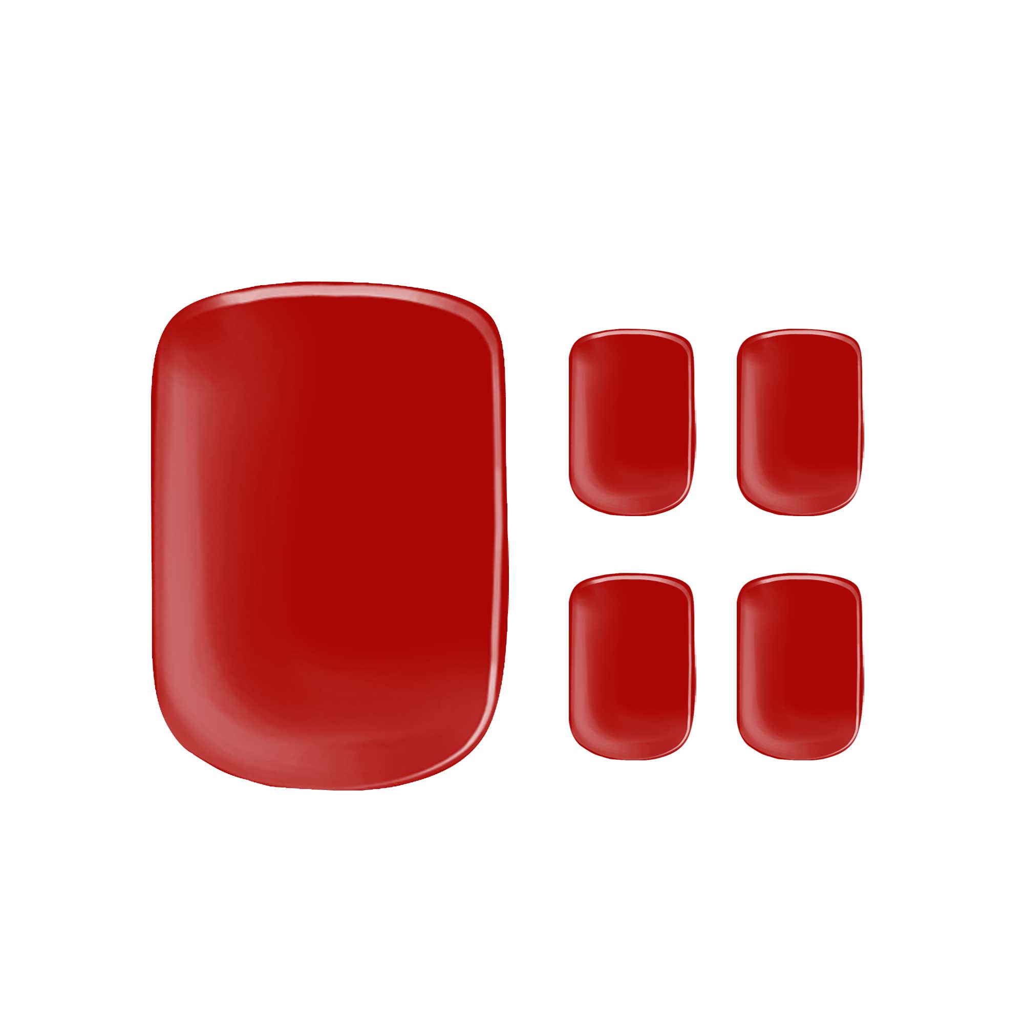 Semi-cured Gel Nail Wraps - Red Robin Toes