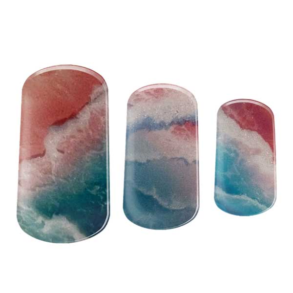 Semi-cured gel nail wraps in Unicorn Shore, product shot