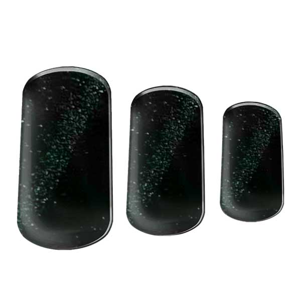 Semi-cured Gel Nail Wraps - Black Panther Cats Eye