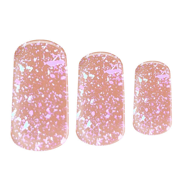 Semi-cured Gel Nail Wraps - Peach Speckle image 0