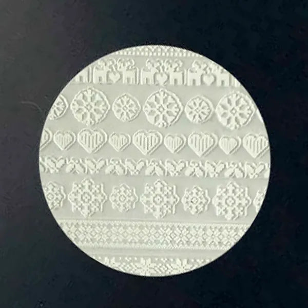 White Christmas Jumper Nail Decals