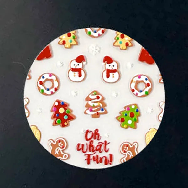Christmas Cookie Nail Decals