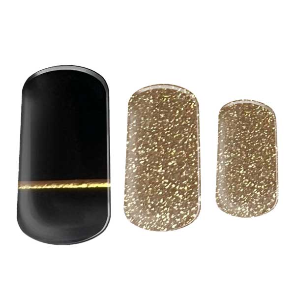 Semi-cured Gel Nail Wraps - Golden Glamour