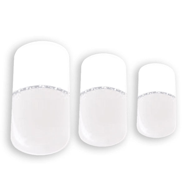 Semi-cured Gel Nail Wraps - French White