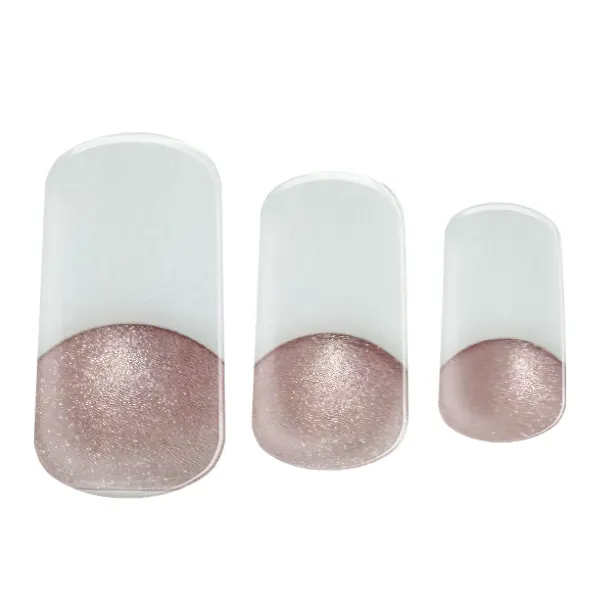 Semi-cured Gel Nail Wraps - Sparkling French Rosé