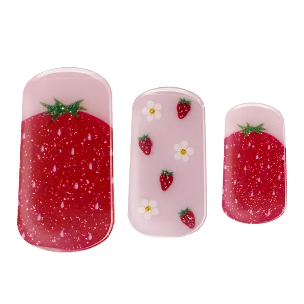 Semi-cured Gel Nail Wraps - Strawberry Fields