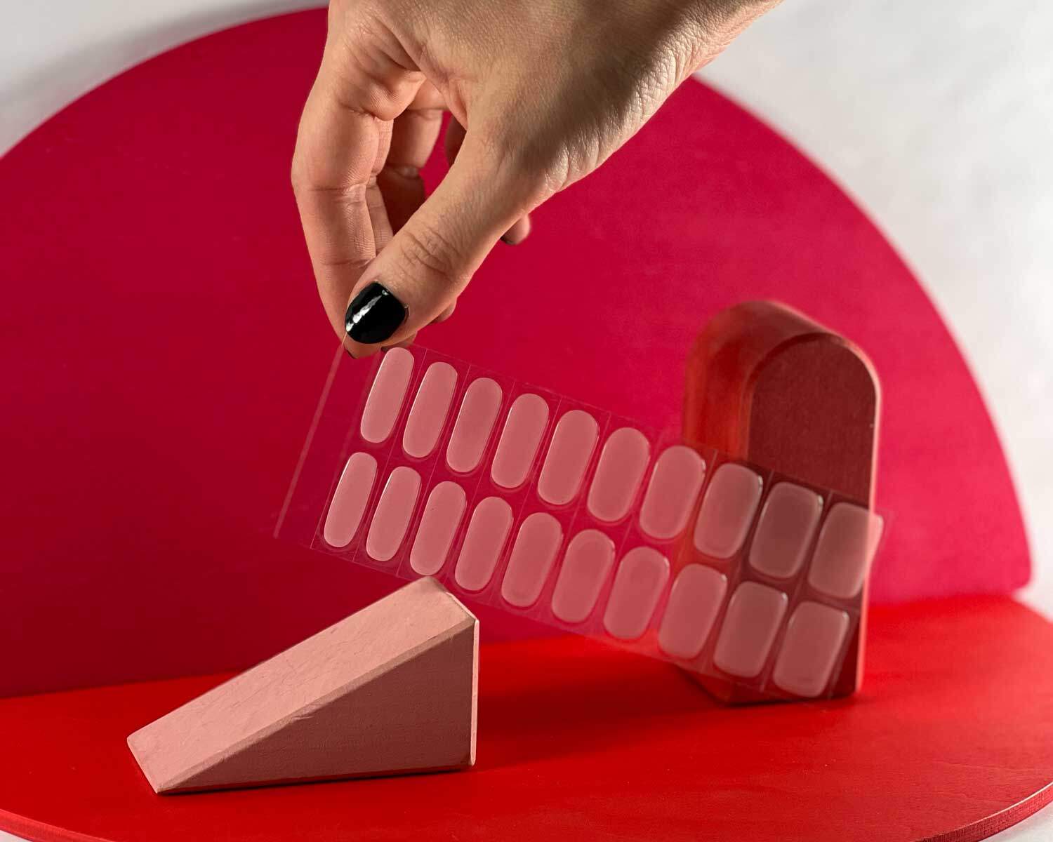 Semi-cured Gel Nail Wraps - Soft Pink