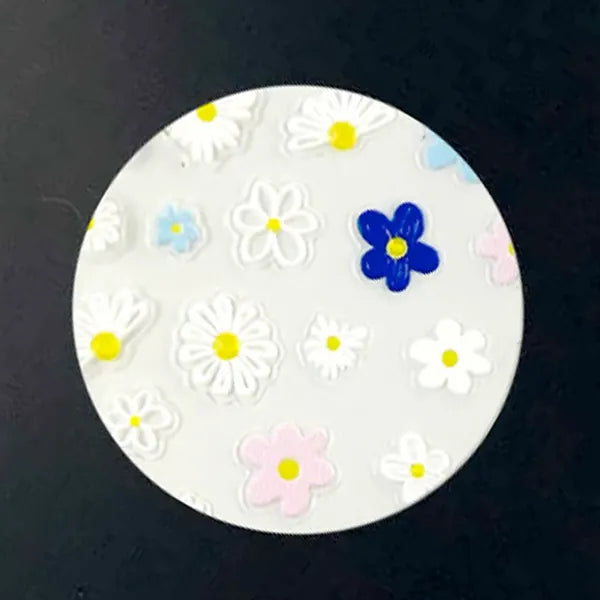 Mixed Daisies Nail Art Decals