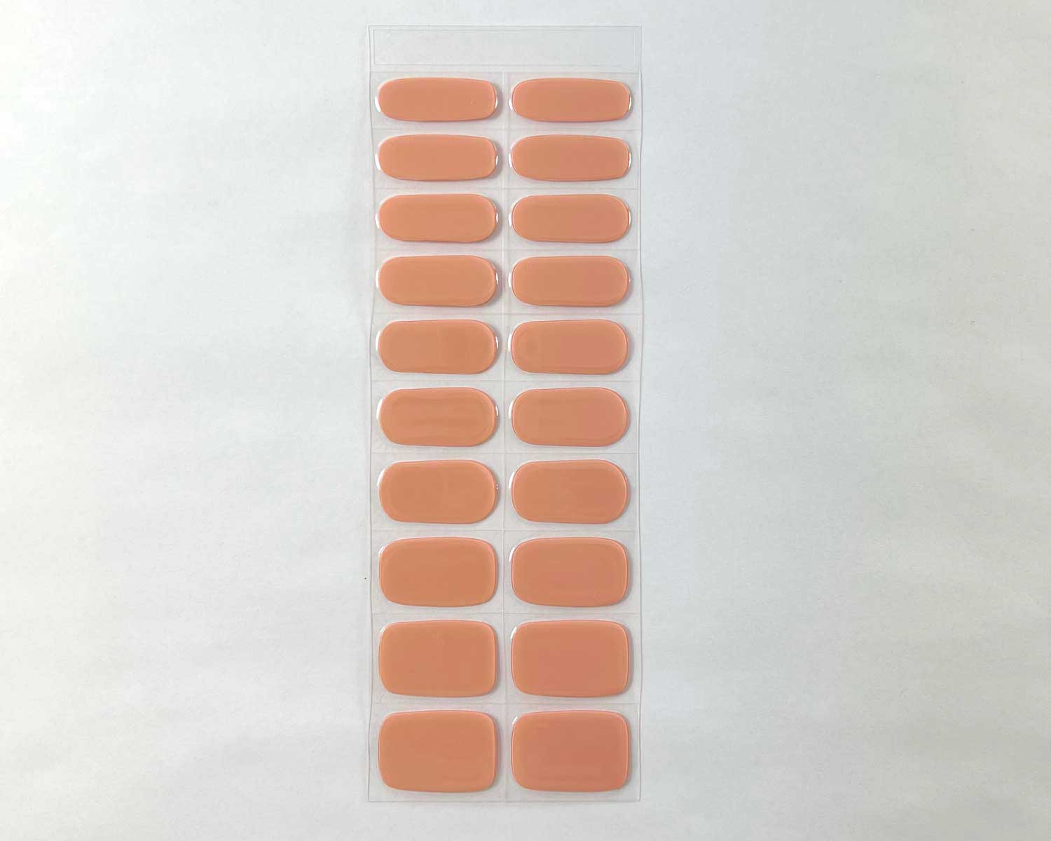 semi-cured-Gel-Nail-Sticker-classic-coral-strip