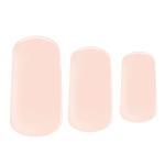 strawberry milkshake pink Semi-cured gel nails feature an image showing 3 sizes snapshot on white background