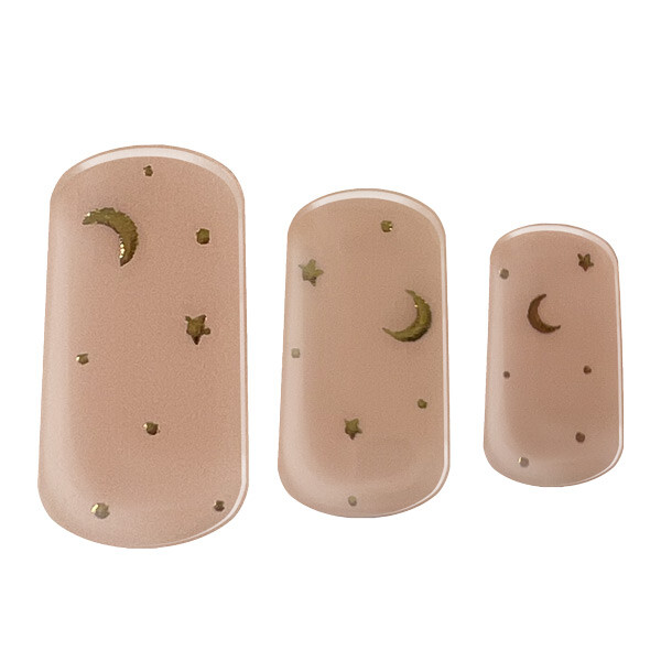 moon child semi cured gel nails feature image showing 3 sizes snapshot on white background