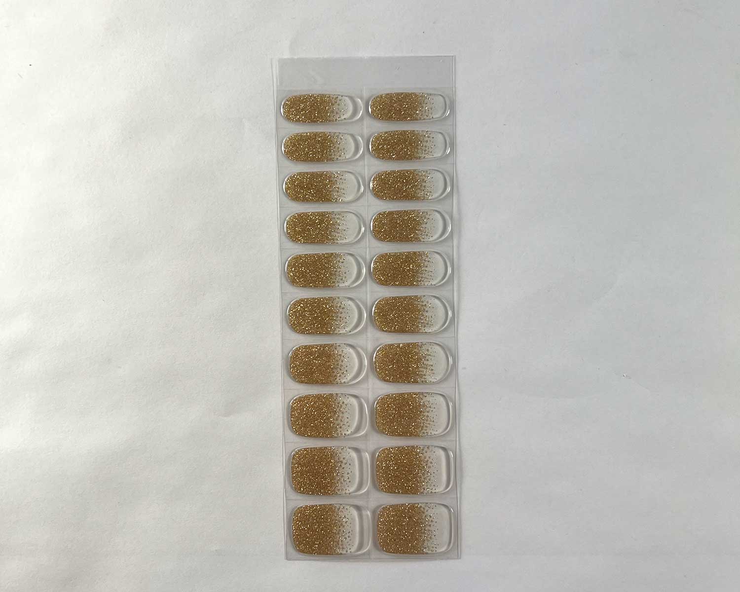 champagne-glitter-semi-cured-nails-strip