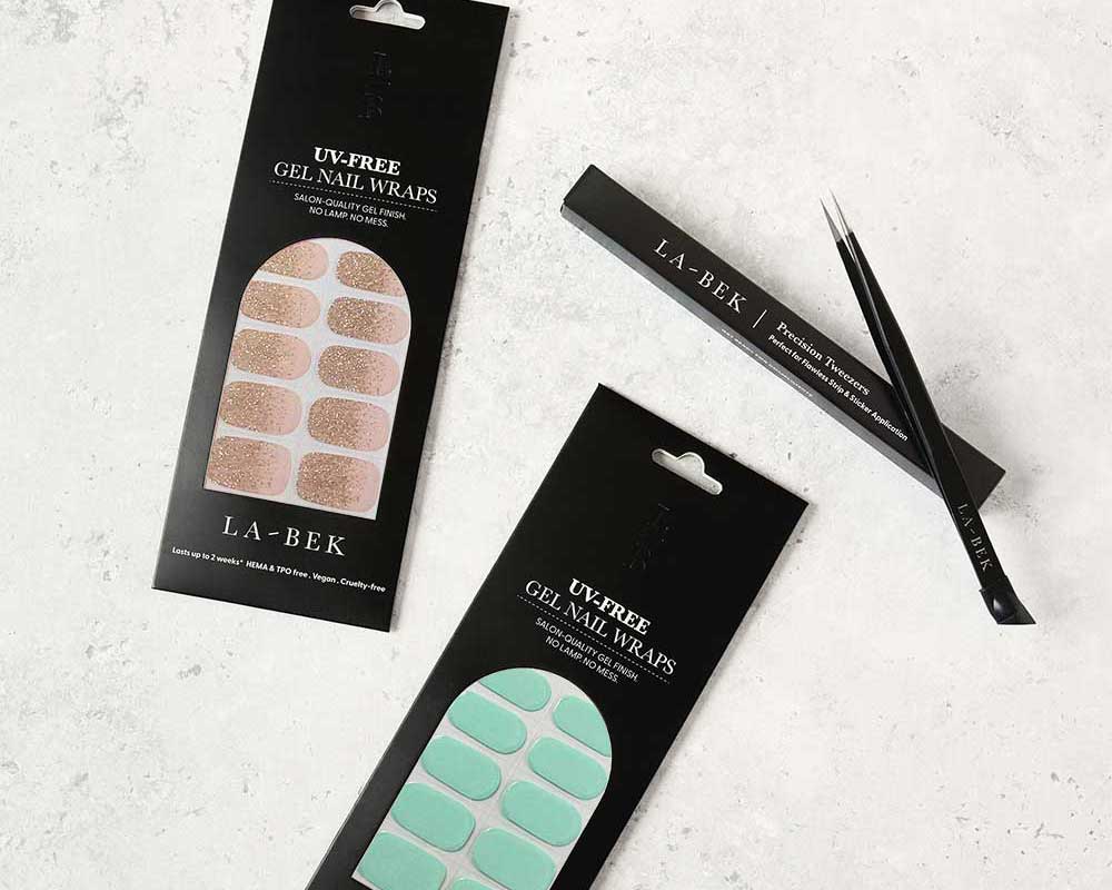 Coastal Crush Basic Starter Kit UV-Free Gel Nails with Tweezers