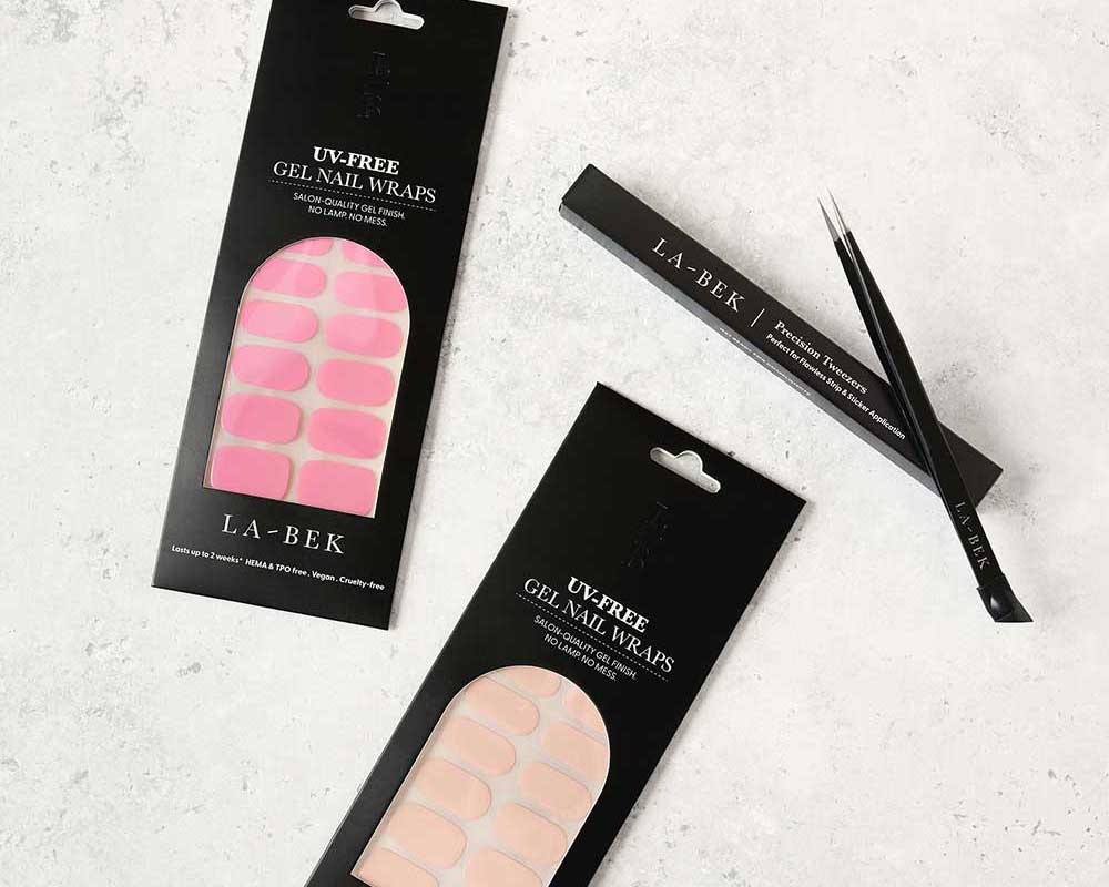 Sunset Dreams Basic Starter Kit UV-Free Gel Nails with Tweezers