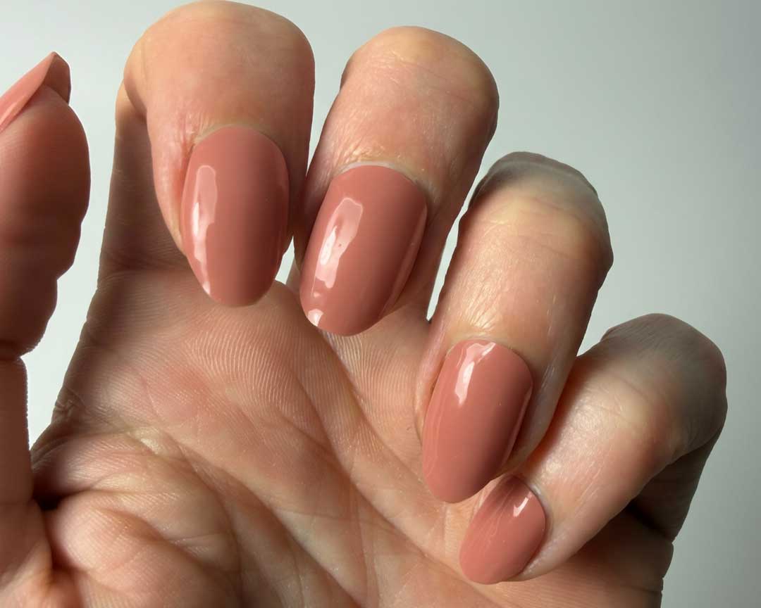 uv-free-gel-nail-wrap-dusty-salmon-pink-la-bek-australia-on-hand