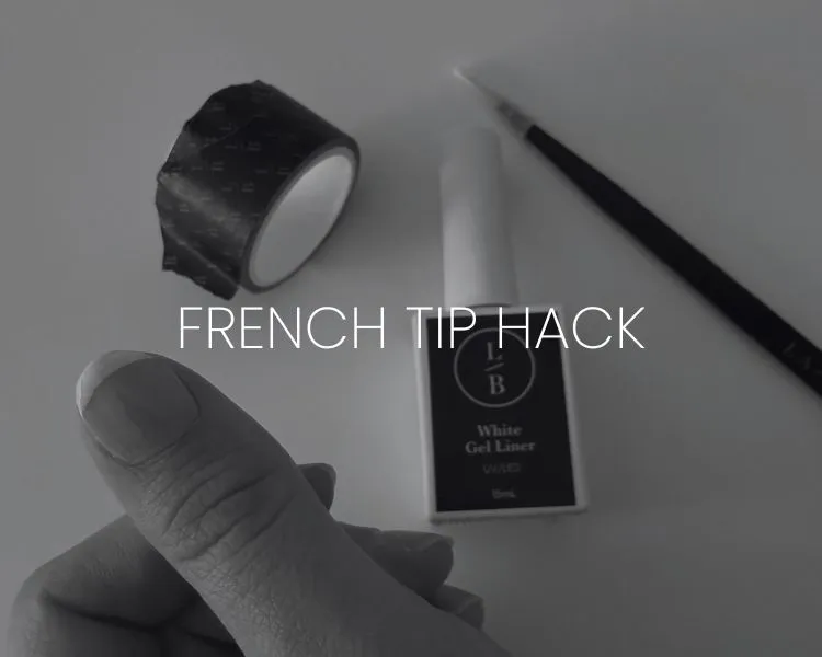 French Tip Tutorial with nail tape and gel liner.