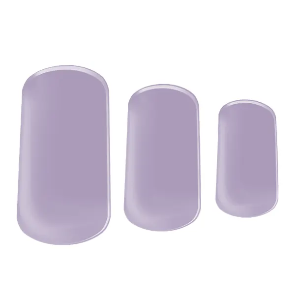 Purple Fields UV-Free gel nail wrap by La-Bek — mid-tone purple solid