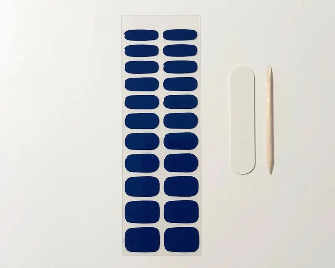 uv-free-gel-nail-wrap-royal-blue-la-bek-australia-strip